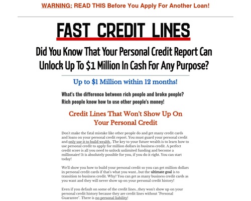 BUSINESS CREDIT BUILDER – $ Million Industry Credit Playing cards