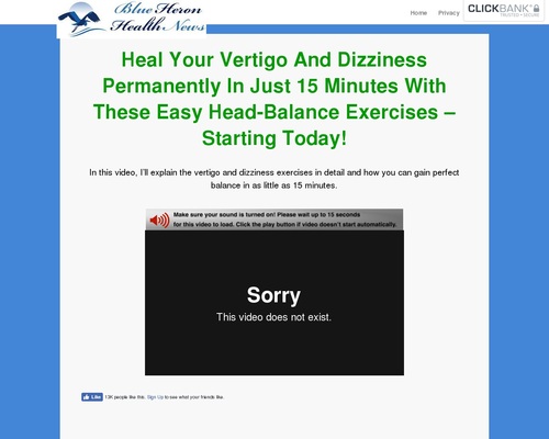Vertigo and Dizziness Program – Blue Heron Health Data