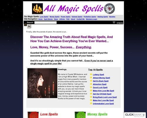 All Magic Spells (TM) : Prime Changing Magic Spell eCommerce Retailer