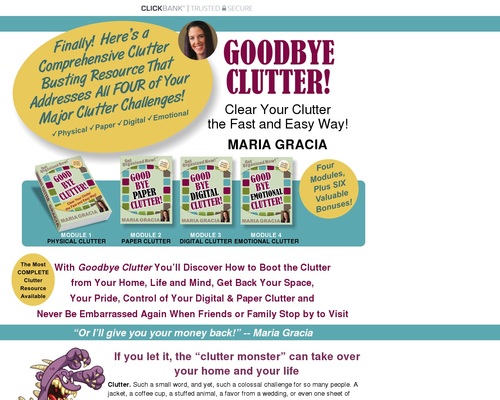 Goodbye Clutter: Decided your litter the short & easy approach